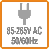 Acceptable Voltage Range between 85-265V