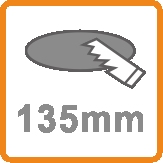 Dimension du diamètre intérieur pour insertion de l’éclairage en mm: C135